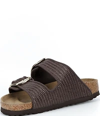Birkenstock Women's Arizona Big Buckle Raffia Slide Sandals