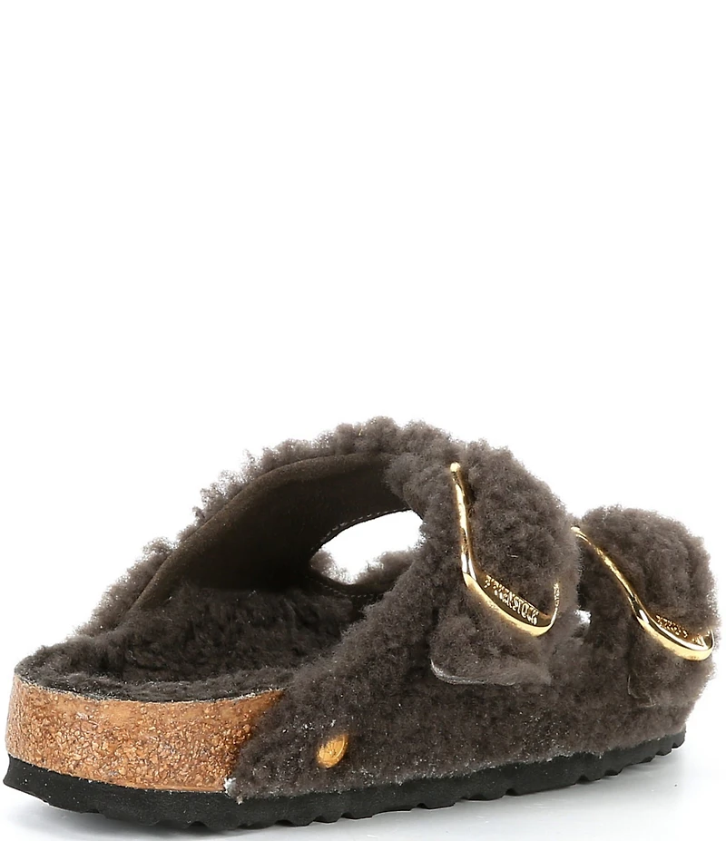 Birkenstock Women's Arizona Big Buckle Teddy Shearling Slide Sandals