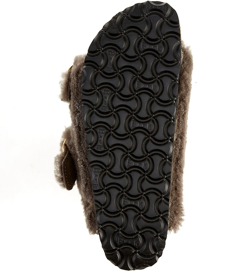 Birkenstock Women's Arizona Big Buckle Teddy Shearling Slide Sandals