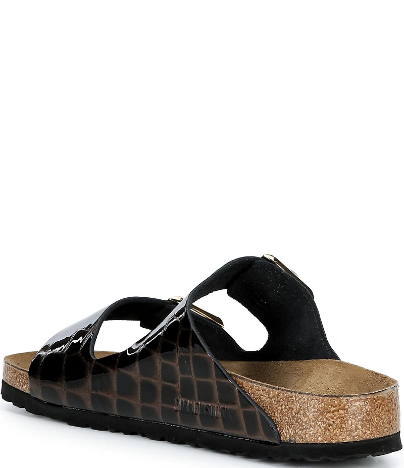 Birkenstock Women's Arizona Croc Embossed Slide Sandals