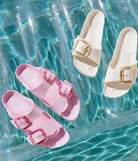 Birkenstock Women's Arizona EVA Clear Big Buckle Slide Sandals