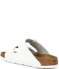 Birkenstock Women's Arizona Textured Leather Soft Footbed Slide Sandals