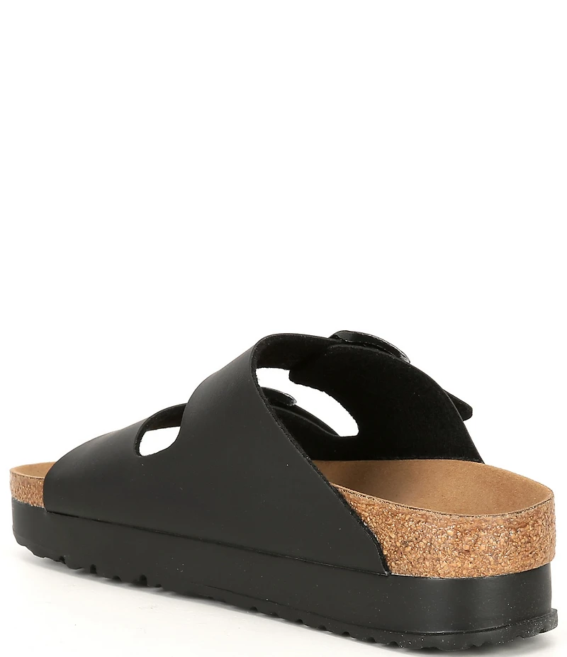 Birkenstock Women's Arizona Platform Flex Double Buckle Slide Sandals