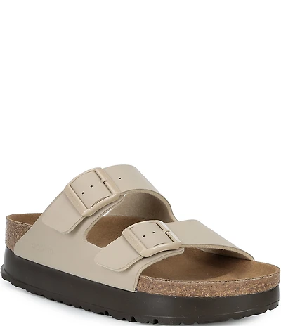 Birkenstock Women's Arizona Platform Flex Double Buckle Slide Sandals
