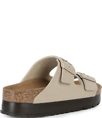 Birkenstock Women's Arizona Platform Flex Double Buckle Slide Sandals