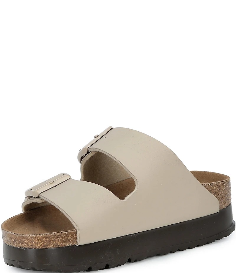 Birkenstock Women's Arizona Platform Flex Double Buckle Slide Sandals