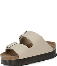 Birkenstock Women's Arizona Platform Flex Double Buckle Slide Sandals