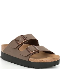 Birkenstock Women's Arizona Platform Flex Double Buckle Slide Sandals