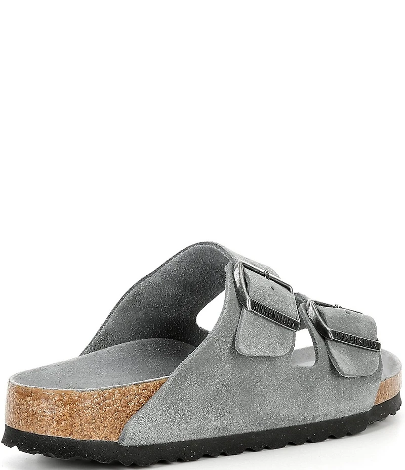 Birkenstock Women's Arizona Soft Footbed Velvet Suede Slide Sandals