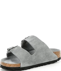 Birkenstock Women's Arizona Soft Footbed Velvet Suede Slide Sandals