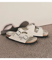 Birkenstock Women's Arizona Soft Footbed Velvet Suede Slide Sandals
