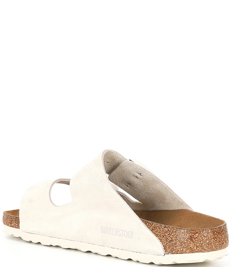 Birkenstock Women's Arizona Soft Footbed Velvet Suede Slide Sandals