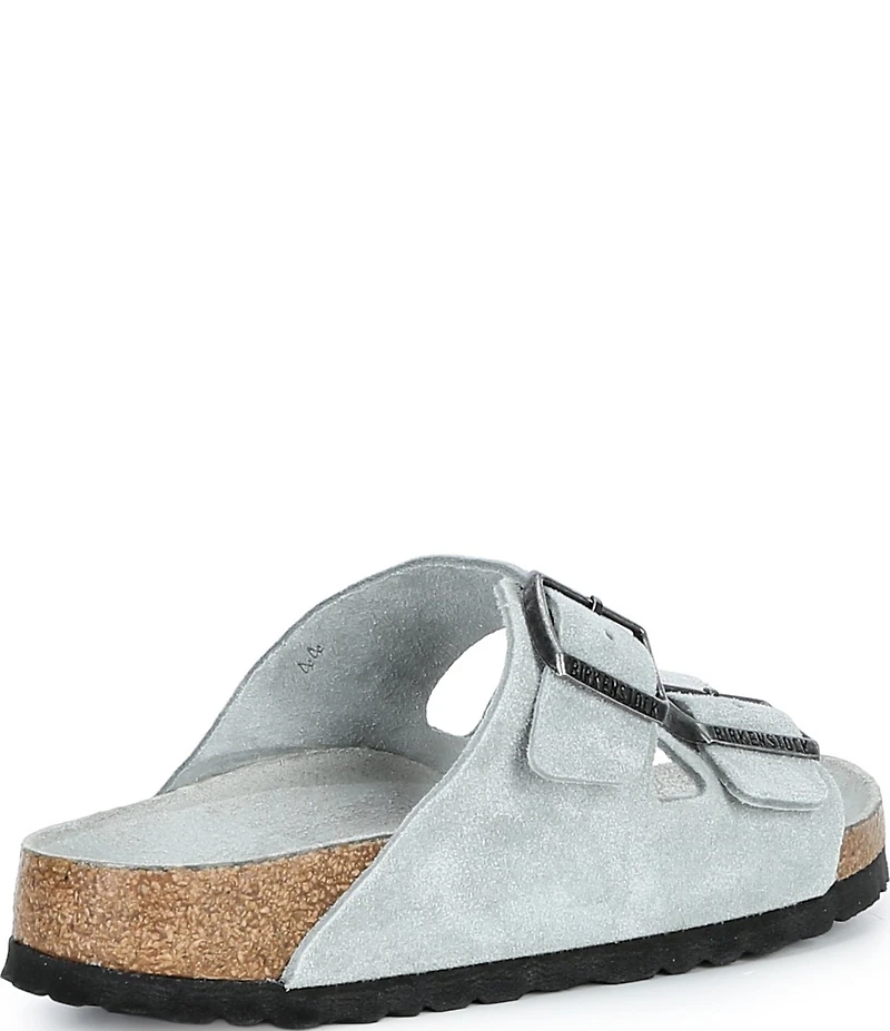 Birkenstock Women's Arizona Soft Footbed Velvet Suede Slide Sandals