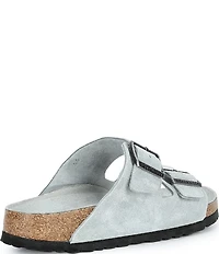 Birkenstock Women's Arizona Soft Footbed Velvet Suede Slide Sandals