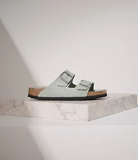 Birkenstock Women's Arizona Soft Footbed Velvet Suede Slide Sandals