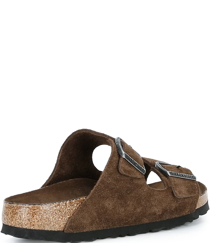 Birkenstock Women's Arizona Soft Footbed Velvet Suede Slide Sandals