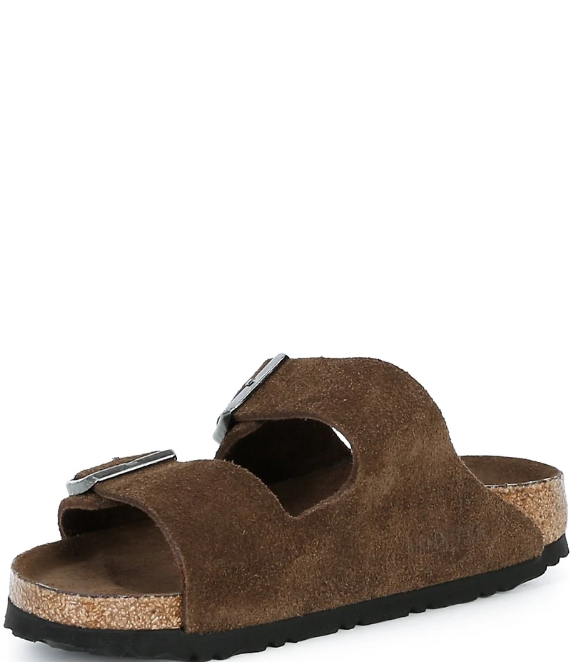 Birkenstock Women's Arizona Soft Footbed Velvet Suede Slide Sandals