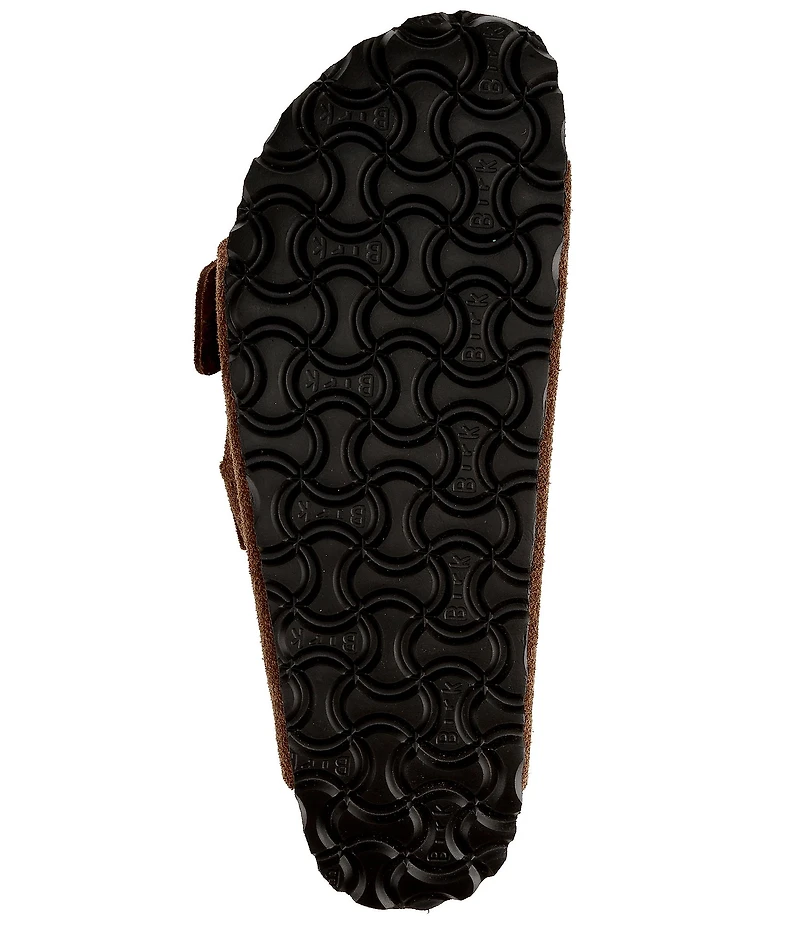 Birkenstock Women's Arizona Soft Footbed Velvet Suede Slide Sandals