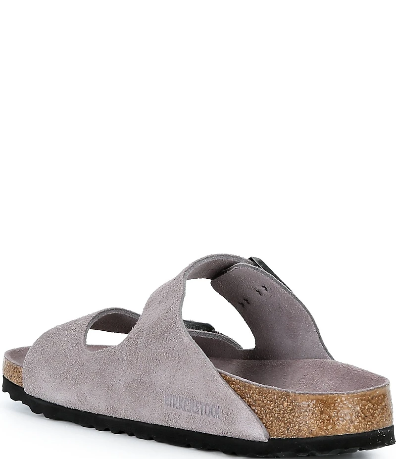 Birkenstock Women's Arizona Soft Footbed Velvet Suede Slide Sandals