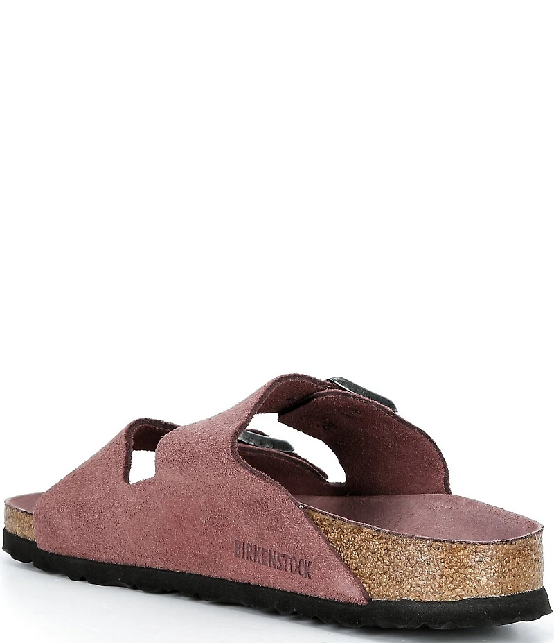 Birkenstock Women's Arizona Soft Footbed Velvet Suede Slide Sandals
