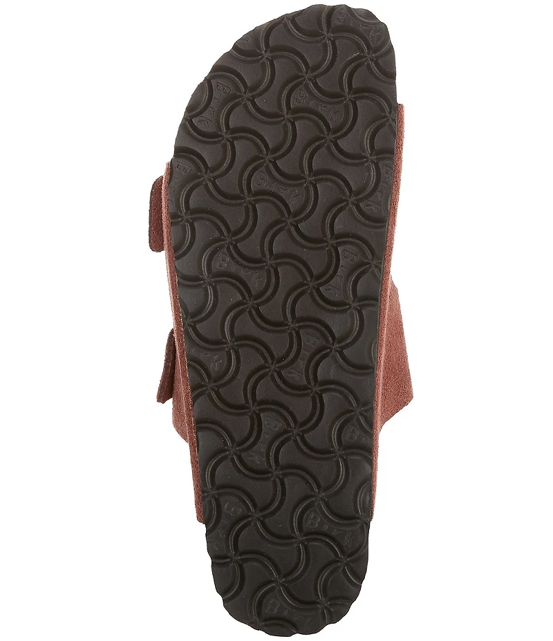 Birkenstock Women's Arizona Soft Footbed Velvet Suede Slide Sandals