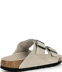 Birkenstock Women's Arizona Soft Footbed Velvet Suede Slide Sandals