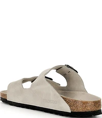 Birkenstock Women's Arizona Soft Footbed Velvet Suede Slide Sandals