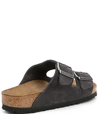 Birkenstock Women's Arizona Soft Footbed Velvet Suede Slide Sandals