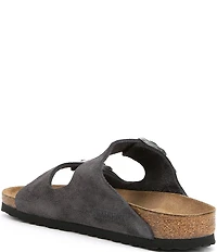 Birkenstock Women's Arizona Soft Footbed Velvet Suede Slide Sandals