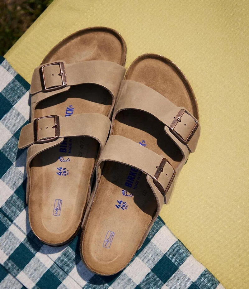 Birkenstock Women's Arizona Soft Footbed Velvet Suede Slide Sandals
