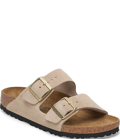 Birkenstock Women's Arizona Suede Banded Slide Sandals