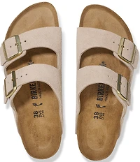 Birkenstock Women's Arizona Suede Banded Slide Sandals