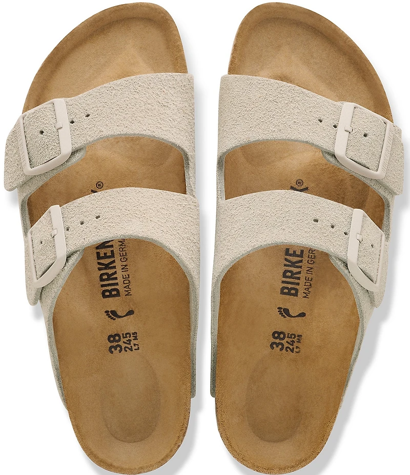 Birkenstock Women's Arizona Suede Banded Slide Sandals