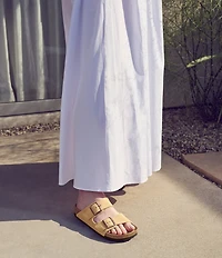 Birkenstock Women's Arizona Suede Banded Slide Sandals