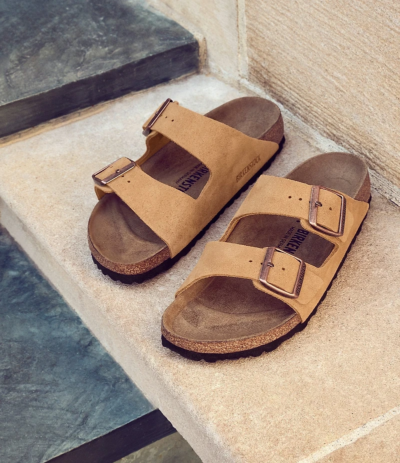 Birkenstock Women's Arizona Suede Banded Slide Sandals