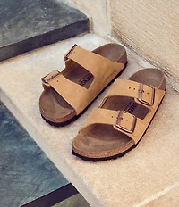 Birkenstock Women's Arizona Suede Banded Slide Sandals