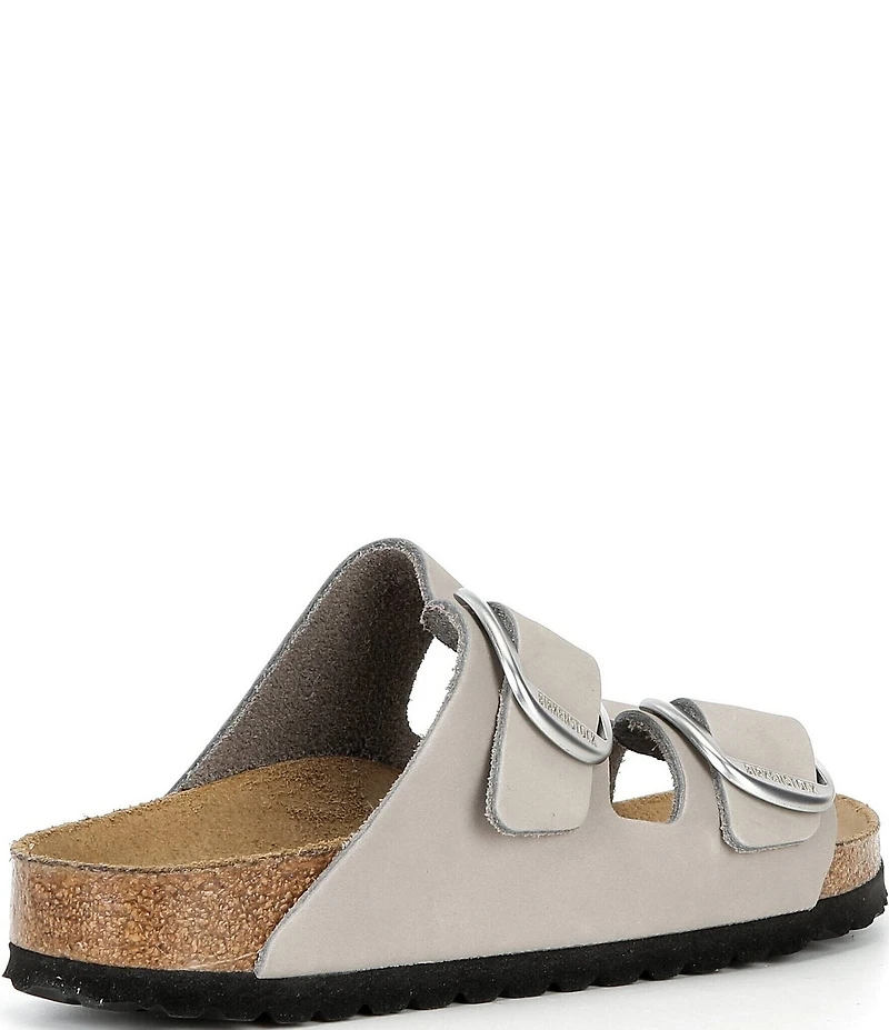 Birkenstock Women's Arizona Nubuck Big Buckle Hardware Slide Sandals