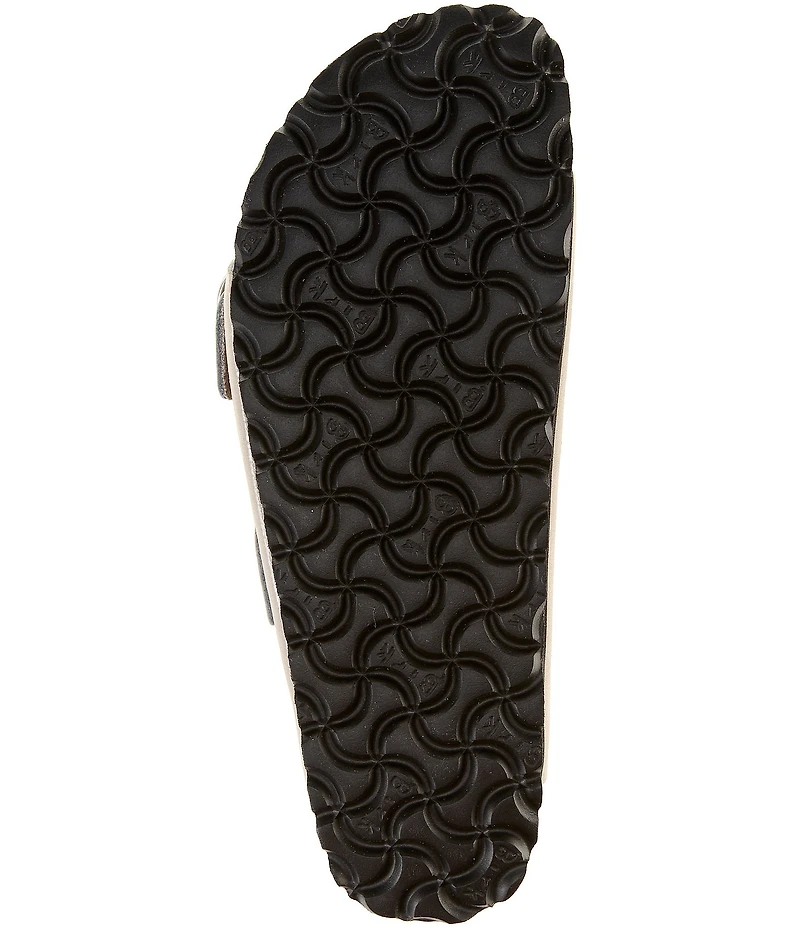 Birkenstock Women's Arizona Nubuck Big Buckle Hardware Slide Sandals