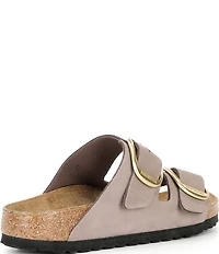 Birkenstock Women's Arizona Nubuck Big Buckle Hardware Slide Sandals