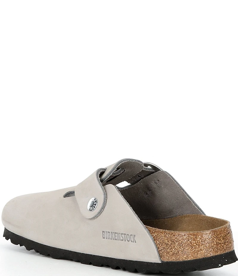 Birkenstock Women's Boston Big Buckle Nubuck Clogs