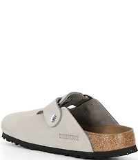 Birkenstock Women's Boston Big Buckle Nubuck Clogs