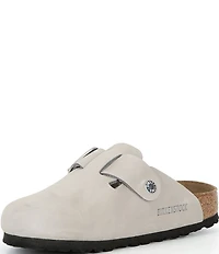 Birkenstock Women's Boston Big Buckle Nubuck Clogs