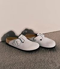 Birkenstock Women's Boston Big Buckle Nubuck Clogs