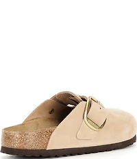 Birkenstock Women's Boston Big Buckle Nubuck Clogs