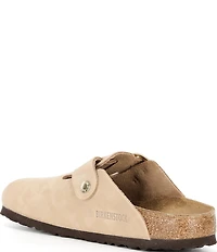 Birkenstock Women's Boston Big Buckle Nubuck Clogs