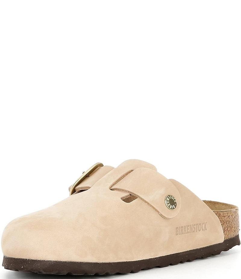 Birkenstock Women's Boston Big Buckle Nubuck Clogs