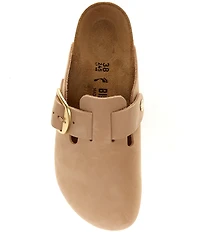Birkenstock Women's Boston Big Buckle Nubuck Clogs