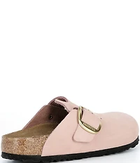 Birkenstock Women's Boston Big Buckle Nubuck Clogs