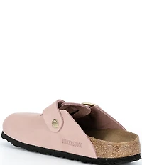 Birkenstock Women's Boston Big Buckle Nubuck Clogs