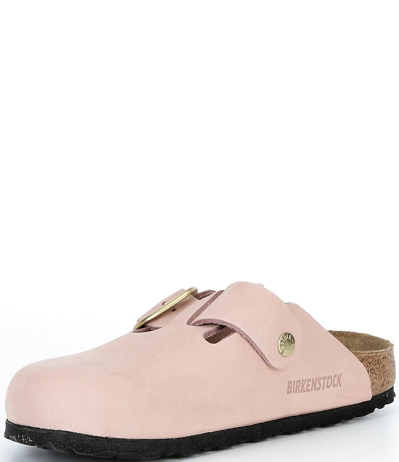 Birkenstock Women's Boston Big Buckle Nubuck Clogs